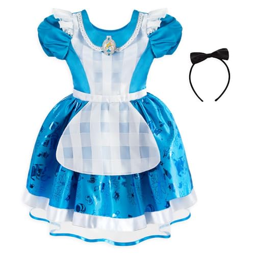 Disney Store – Offizielle Kostüme für Mädchen (Alicia de Alice im Wunderland) – Premium-Kostüme für Kinder, Cosplay für Kinder von Disney