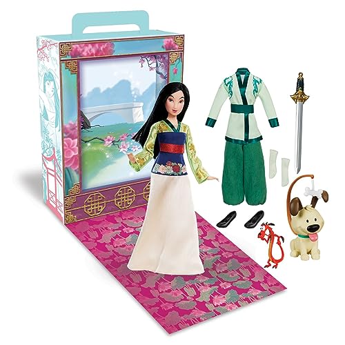 Disney Store Offizielle Mulan Story Puppe, Mulan, 27,9 cm, voll bewegliches Spielzeug in glitzerndem Outfit - Geeignet für Kinder ab 3 Jahren, Spielfigur, Geschenke für Mädchen, Neu für 2023? von Disney