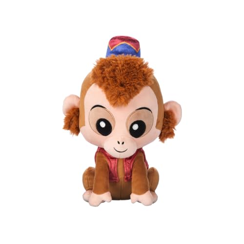 Disney Store Offizielle Prinzessin Friends Plüschpuppe (Abu aus Aladdin) Kleine Stofftiere mit gestickten Merkmalen, Plüschtiere, Plüschtiere für Kinder von Disney