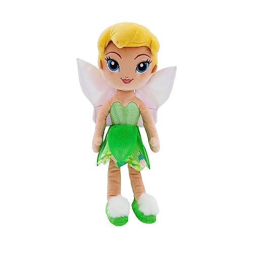 Disney Store Offizielle Prinzessin Plüschpuppe (Tinker Bell aus Peter Pan) Medium 14 Zoll Prinzessin Puppen mit gestickten Merkmalen Plüschtiere Prinzessin Spielzeug für Mädchen von Disney