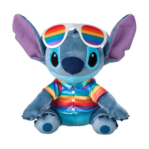 Disney Store Offizieller Stich Plüsch – Disney Pride Kollektion – Medium 12 1/2 Zoll – Celebratory Regenbogen Stofftier für Fans von Disney