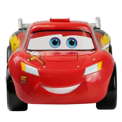 Disney Store Offizielles Lightning McQueen Push & Go sprechendes Fahrzeug - Fesselndes Spielzeug für Kinder - Fahren & Lernen mit ikonischem Pixar-Charakter für stundenlangen Spaß von Disney