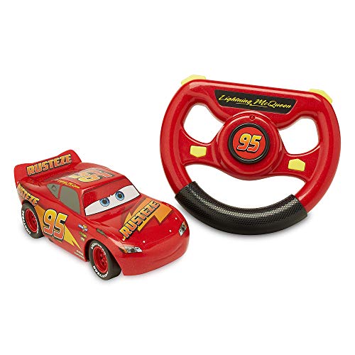 Disney Store Pixar Ferngesteuertes Auto Lightning McQueen Pixar Cars, 15 cm / 6”, 2,4 GHz, bewegt Sich in Vier Richtungen, stundenlanger Fahrspaß, geeignet für Kinder ab 3 Jahren von Disney