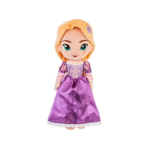 Disney Store Offiziell Rapunzel Kuschelpuppen, 32cm, Plüschpuppe mit Gestickten Details, Prinzessin im Klassischen Outfit mit Schimmerndem Mieder, Geeignet ab 0 Jahren von Disney Store