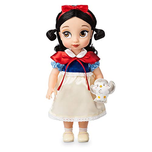 Disney Store Schneewittchen aus der Animator Collection, 39 cm / 15", echt wirkendes Haar und Outfit, mit Vogel-Plüschtier aus Satin, Sammelpuppe geeignet für Kinder ab 3 Jahren von Disney Store