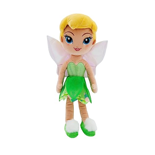 Disney Store Offizielle Tinkerbell Kuschelpuppe, 35 cm, Plüschfee im Klassischen Satinkleid mit Gestickten Details, Geeignet ab Geburt von Disney Store