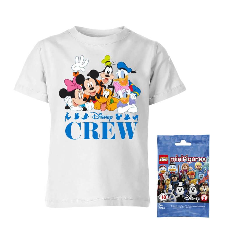 Disney Tee & LEGO Minifigure Bundle Men's T-Shirt - White - Damen - L von Original Hero