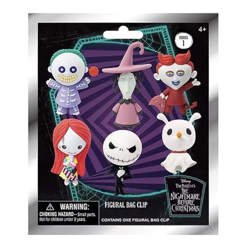 Disney Tim Burtons Nightmare Before Christmas 3D-Schaumstofftasche zum Anklippen (Serie 1) von Disney