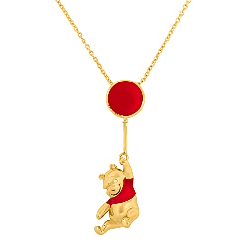 Disney Winnie The Pooh Red and Gold Coloured Floating Balloon Necklace CF01179YL-Q von Disney