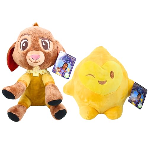 Disney Wish Plüsch, groß, 25–35 cm, superweich, hochwertig, bestickt, Valentino und Stern Disney Wish Plüsch, groß, 25–35 cm, superweich, hochwertig, bestickt, Valentino und Stern von Disney