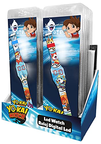 Disney - Yo-Kai Digitale LED-Armbanduhr, 12 Stück, YK17003 von Disney