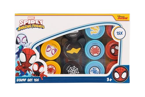 Spidey und Seine Super-Freunde Stempel Set für Kinder | 15x Marvel Stempelspielzeug | Bastelset ab 3 Jahren | Stempelbox für Kindergeburtstag, Basteln & Mitgebsel Spidey und Seine Super-Freunde Stempel Set für Kinder | 15x Marvel Stempelspielzeug | Bastelset ab 3 Jahren | Stempelbox für Kindergeburtstag, Basteln & Mitgebsel von Disney