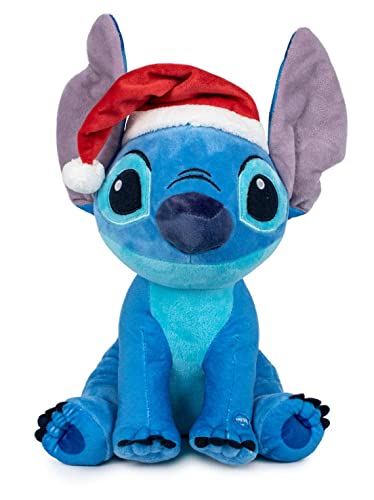 disney Stitch Plüschtier 26 cm mit Weihnachtsmütze von disney