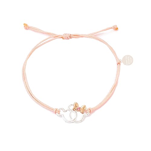 Verstellbares Mickey Und Minnie-Armband In Rosa von Disney