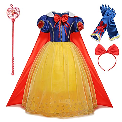 Disnnie Prinzessin Kostüm Kinder-Kleid Halloween Kostüm Geburtstagsparty Fancy Dress Up für Mädchen von Disnnie