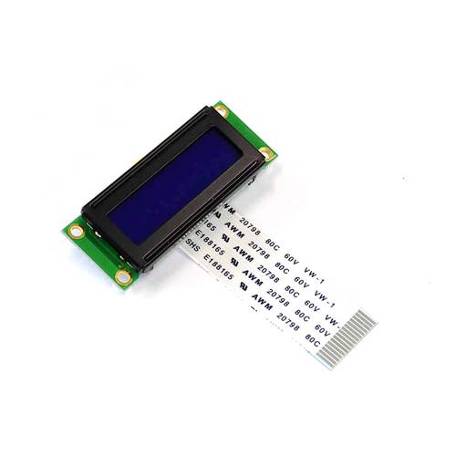 Display Elektronik LCD-Display Schwarz, Weiß Blau (B x H x T) 53 x 20 x 7.5mm DEM16223SBH-PW-N von Display Elektronik