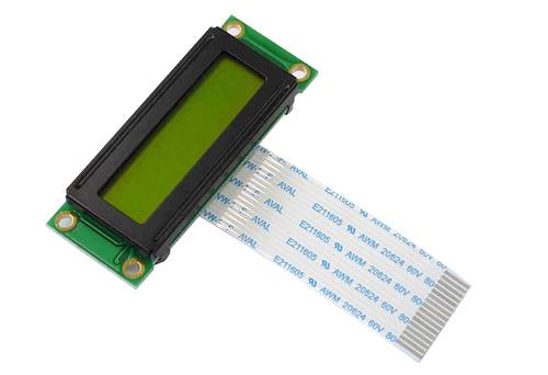 Display Elektronik LCD-Display Schwarz Gelb-Grün (B x H x T) 53 x 20 x 7.5mm DEM16223SYH-PY von Display Elektronik