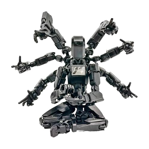 Actionfiguren-Modell, Roboter-Cartoon-Charakter, Ganzkörper-Sammelfigur, verstellbare Gelenke, stabiles Design, schwarz, gelb, für Fans und Desktop- von Diuyzoc