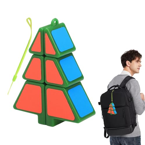 Christmas Tree Cube, Puzzle Pendant Creative Toy, Christmas Tree Decoration, Spinner, Puzzle Spinner Rotatable Brain Teasers, Easy to Use, Portable for Adult Kids von Diuyzoc