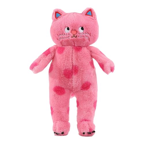 Diuyzoc Katzen-Kuscheltiere, Begleittierpuppe, ßes Katzen-Kuscheltier, Hautfreundliches Material, Einzigartiges Geschenk, 80 cm, Schwarz/rosa Für Kinder, Zum Faulenzen, Kuscheln Vor Dem Schlafengehen von Diuyzoc