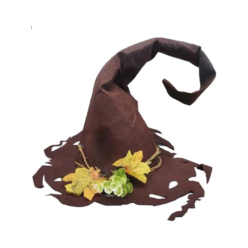 Diuyzoc Kids Witch Hat | Witch Hat Halloween Costume | Wide Brim Pointed Witch Hat | Kids Halloween Witch Hat | Witch Hat Cosplay Accessory | Not Easy To Damage For Stage Performances And All von Diuyzoc