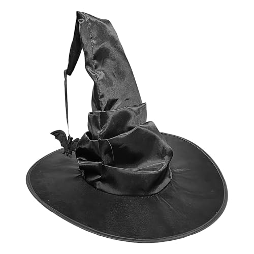 Diuyzoc Witch Hat For Women | Halloween Wizard Hat | Witch Headband Costume | Witch Hat With Bat Design | Adult Witch Hat For Halloween | Stable Fit For An Effortless Halloween Look That Lasts von Diuyzoc