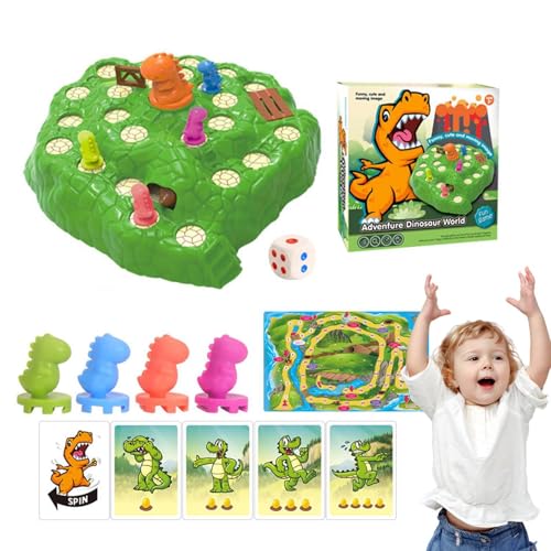 Fröhliches Dinosaurierspiel, Dinosaurier-Partyspiele | Lustiges Escape-Tischspielspielzeug | Aktivitätsspielzeug für die frühe Entwicklung für Kinder im Kindergarten, Klassische Bildung von Diuyzoc