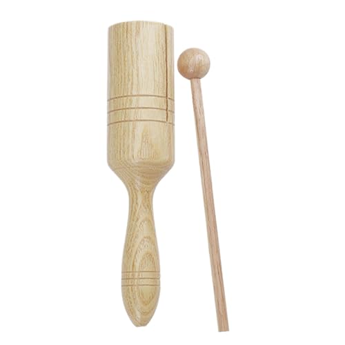 Holz-Krähen-Sounder, Krähen-Sounder Guiro, Instrument, Holz-Krähen-Sounder, Naturholz, 19,5 cm, Musikspielzeug mit Stab, Lernspielzeug für Erwachsene und Kinder von Diuyzoc