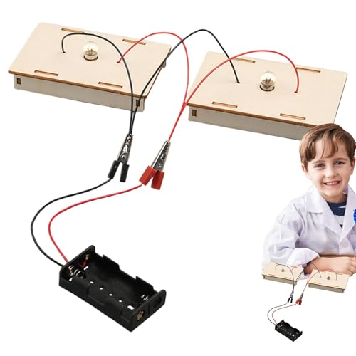 Physik-Wissenschaftslabor-Lernschaltkreis-Kit, elektrischer Schaltkreis-Kit für Kinder | Stromset für Kinder,Materialpaket für wissenschaftliche Experimente, Lernspielzeug für Physik und Naturwissensc von Diuyzoc