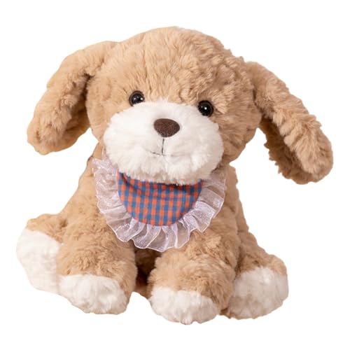 Small Plush Puppy Doll | Dog Scarf Plush Stuffed Animal | Fashionable Dog Throw Pillow | Soft Puppy Plush for Sofa | Cute Dog Plush Toy | Outstanding Toughness Suitable for Any Occasion von Diuyzoc