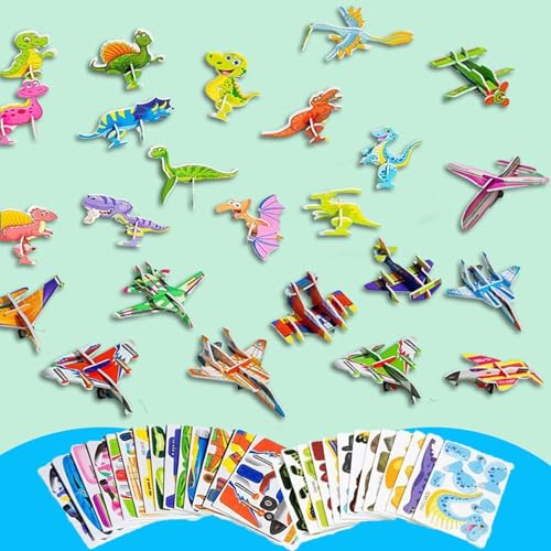 25Pcs(Not repeating) Educational 3D Cartoon Puzzle, Ally Pocket Educational 3D Cartoon Puzzle, 2024 New 3D Puzzles, Shape Matching Puzzle, DIY Cartoon Animal Learning Education Toys (C) von Diveck