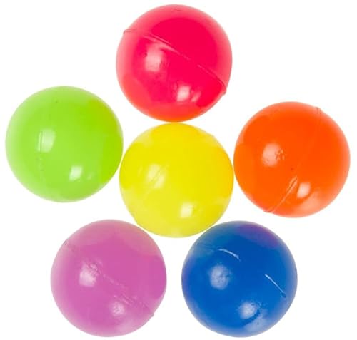 50 x Neon Flummis Flummi Springball 32 mm Hüpfball Bouncing Ball Mitgebsel von Diverse