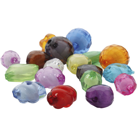 Acrylperlen, Größe 8-20 mm, Lochgröße 2-3 mm, Sortierte Farben, 1000 g/ 1 Pck Acrylperlen, Größe 8-20 mm, Lochgröße 2-3 mm, Sortierte Farben, 1000 g/ 1 Pck von Diverse