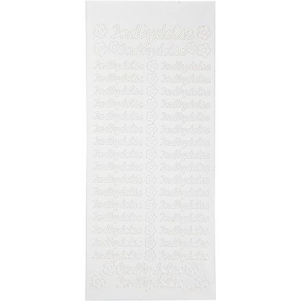 Aufkleber, Einladung, Blatt 10x23 cm, weiß, 1 Blatt Aufkleber, Einladung, Blatt 10x23 cm, weiß, 1 Blatt von Diverse