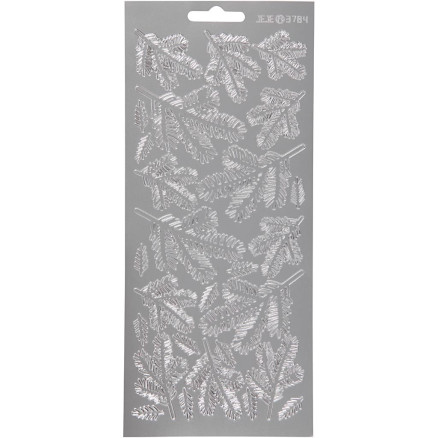 Aufkleber, Zweige, Blatt 10x23 cm, silber, 1 Blatt Aufkleber, Zweige, Blatt 10x23 cm, silber, 1 Blatt von Diverse