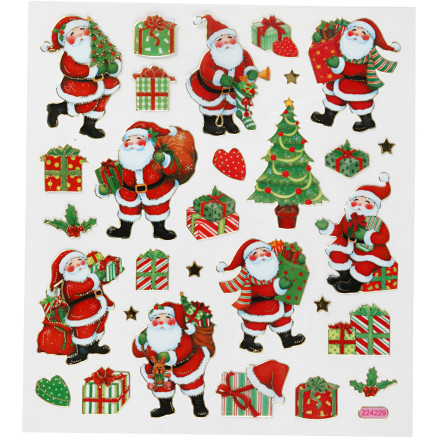 Sticker, Klassische Weihnachtsfiguren, Blatt 15x16,5 cm, ca. 29 Stk, 1 Bl. Sticker, Klassische Weihnachtsfiguren, Blatt 15x16,5 cm, ca. 29 Stk, 1 Bl. von Diverse