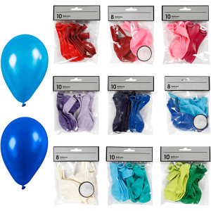 Ballons - Sortiment, 30 Pck., Sortierte Farben von Diverse