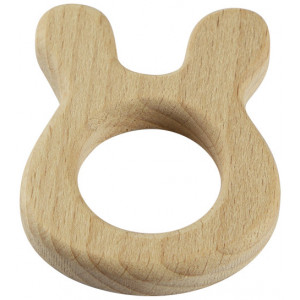 Holzring Kaninchen 4,8x6,1cm - 1 Stück von Diverse