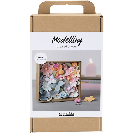 DIY Kit Modellieren, Blumen, Pastellfarben, 1 Pk. DIY Kit Modellieren, Blumen, Pastellfarben, 1 Pk. von Diverse