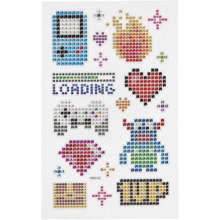 Diamant-Aufkleber, Gadgets, Blatt 10x16 cm, 1 Blatt Diamant-Aufkleber, Gadgets, Blatt 10x16 cm, 1 Blatt von Diverse