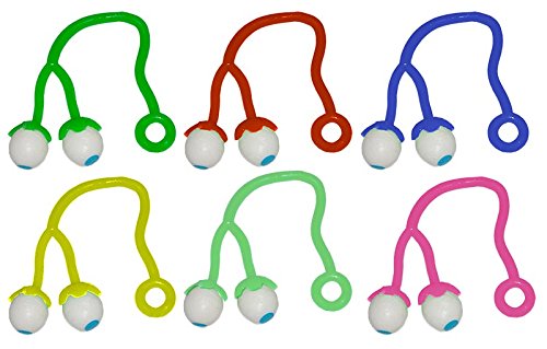 Diverse 50 x Bunte Sticky Schleimaugen Glibber Augapfel Augen Wandklatscher Eyeballs von Diverse