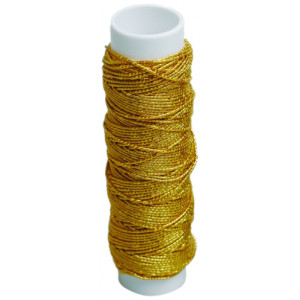 Elastischer Faden Lurex Gold 10 m von Diverse