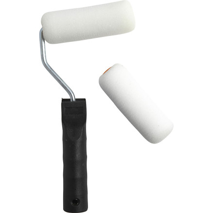 Farbroller mit Griff, B: 10 cm, 1 Satz Farbroller mit Griff, B: 10 cm, 1 Satz von Diverse