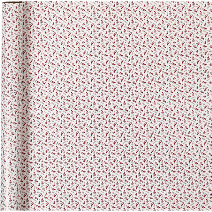 Geschenkpapier, Trompete, B 70 cm, 80 g, Rot, Weiß, 4 m/ 1 Rolle Geschenkpapier, Trompete, B 70 cm, 80 g, Rot, Weiß, 4 m/ 1 Rolle von Diverse