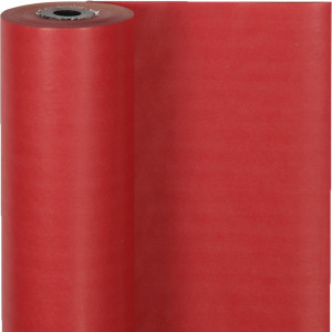 Geschenkpapier , B 50 cm, 60 g, Rot, 100m/ 1 Rolle von Diverse