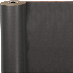 Geschenkpapier , Schwarz, B 50 cm, 60 g, 100 m/ 1 Rolle von Diverse