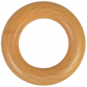 Holzinge / Gardinring Lackiertes Holz 25mm - 1 Stück von Diverse