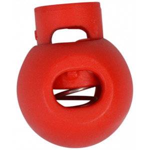 Kordelstopper Rund Rot 5,5mm - 1 Stk von Diverse