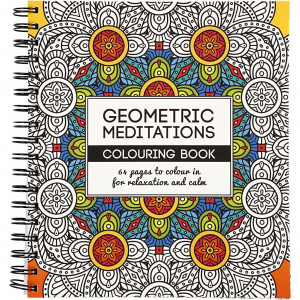 Kreatives Malbuch Geometrische Meditation 19,5x23cm - 64 Seiten von Diverse