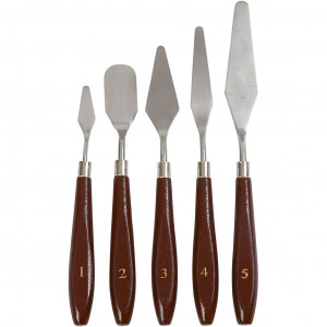 Malmesser-Set, L: 17-23cm, B: 1,5-2,5cm, 5 Stk von Diverse